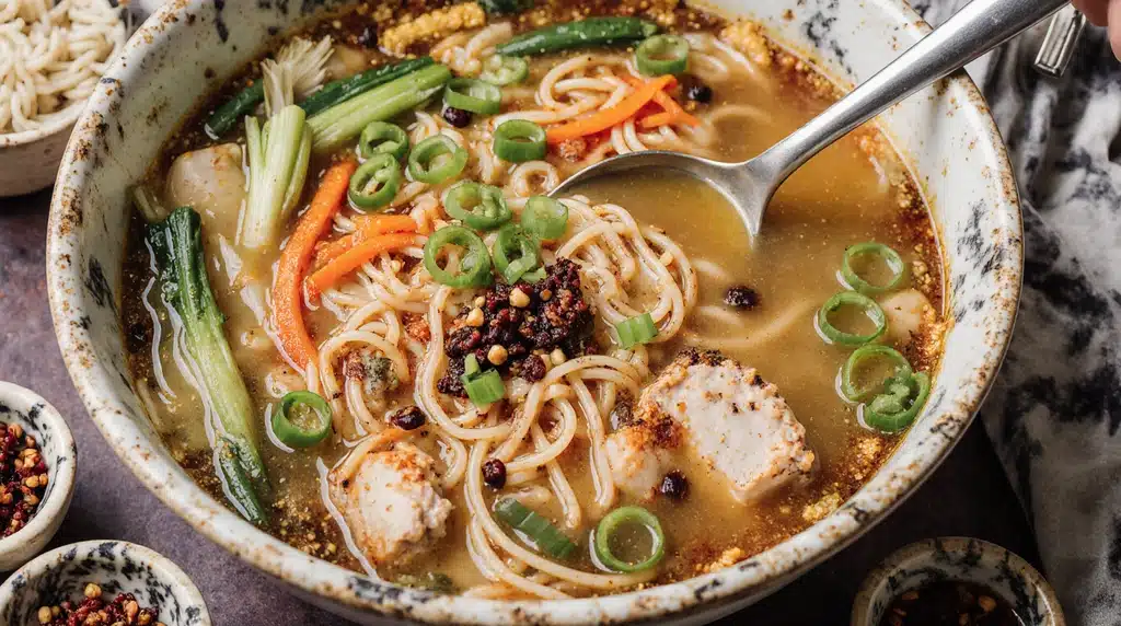 Ginger Garlic Chicken Noodle Soup: A Flavorful NYC Chinatown-Inspired Recipe 4 img 12 1