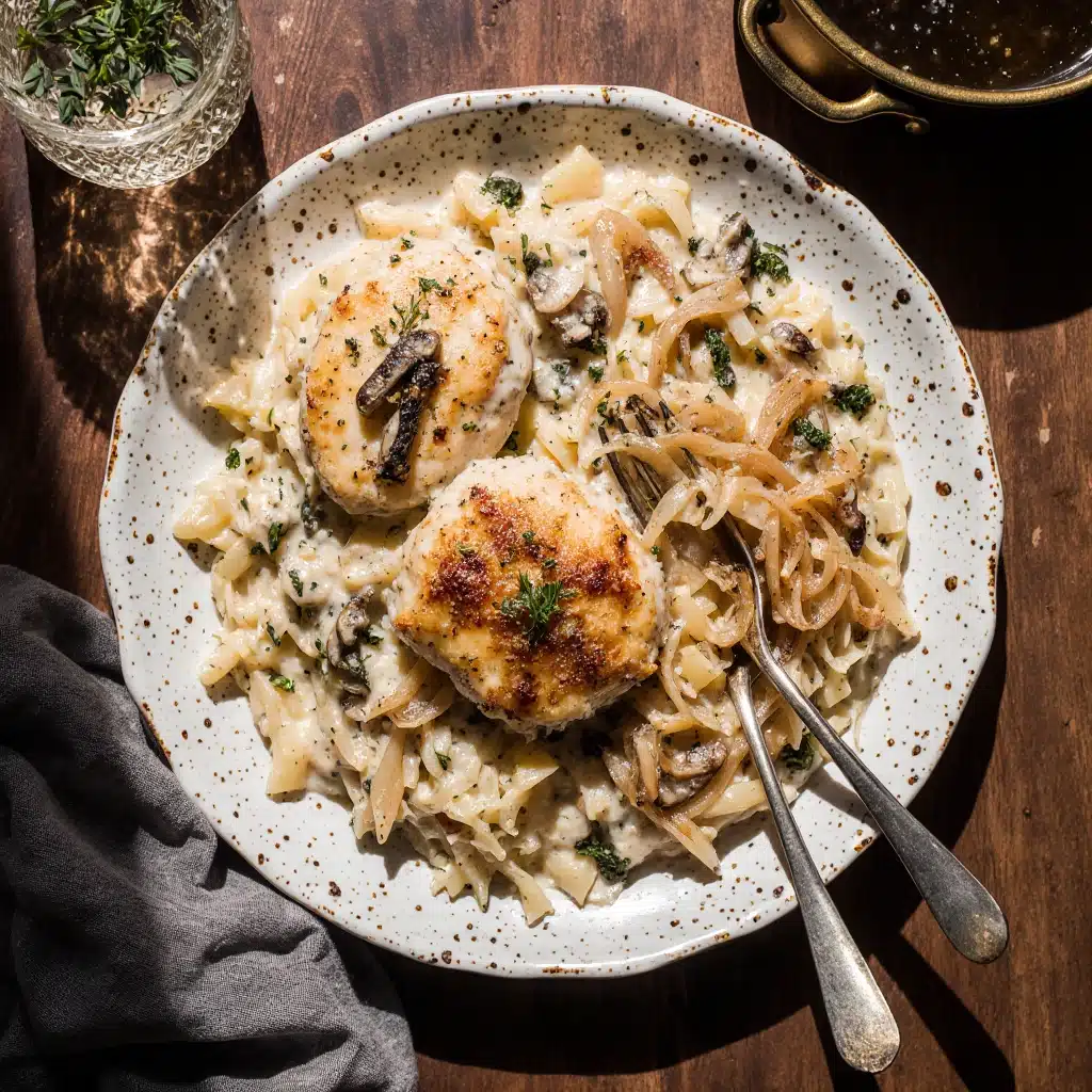 Crockpot Creamy French Onion Chicken and Orzo: Hearty Comfort in a Bowl 4 img 4 1