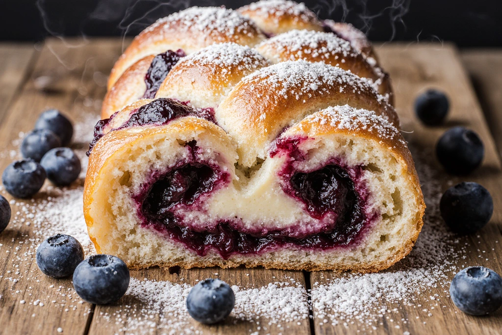 Blueberry Cream Cheese Babka Recipe (Homemade, Easy, Freezer-Friendly) 4 img 11 6