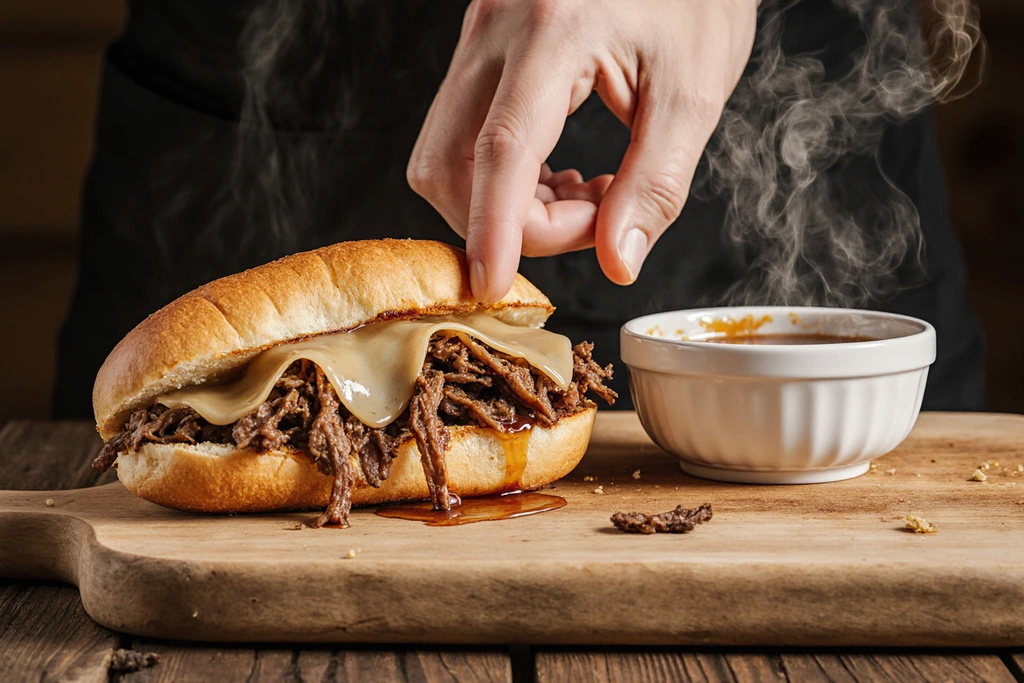 Crockpot French Dip Sandwiches (Easy Au Jus Recipe) 5 img 8 8