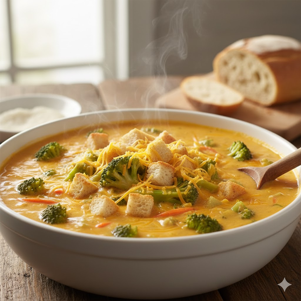Broccoli Cheddar Soup Recipe (Copycat Panera – Creamy 30-Minute)